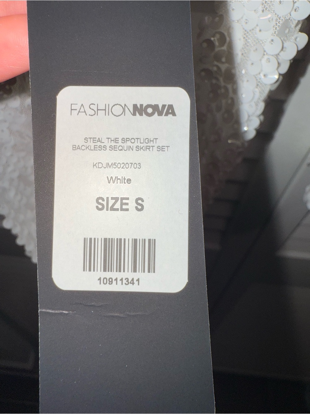 Fashion Nova Black Sequin Mini Skirt - Sparkle Night Mini - Picture 4 of 6